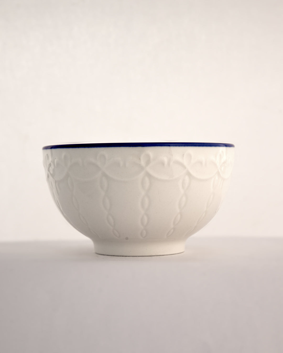 Embossed Lacework Ceramic Bowl - Cream by Modus & Mood