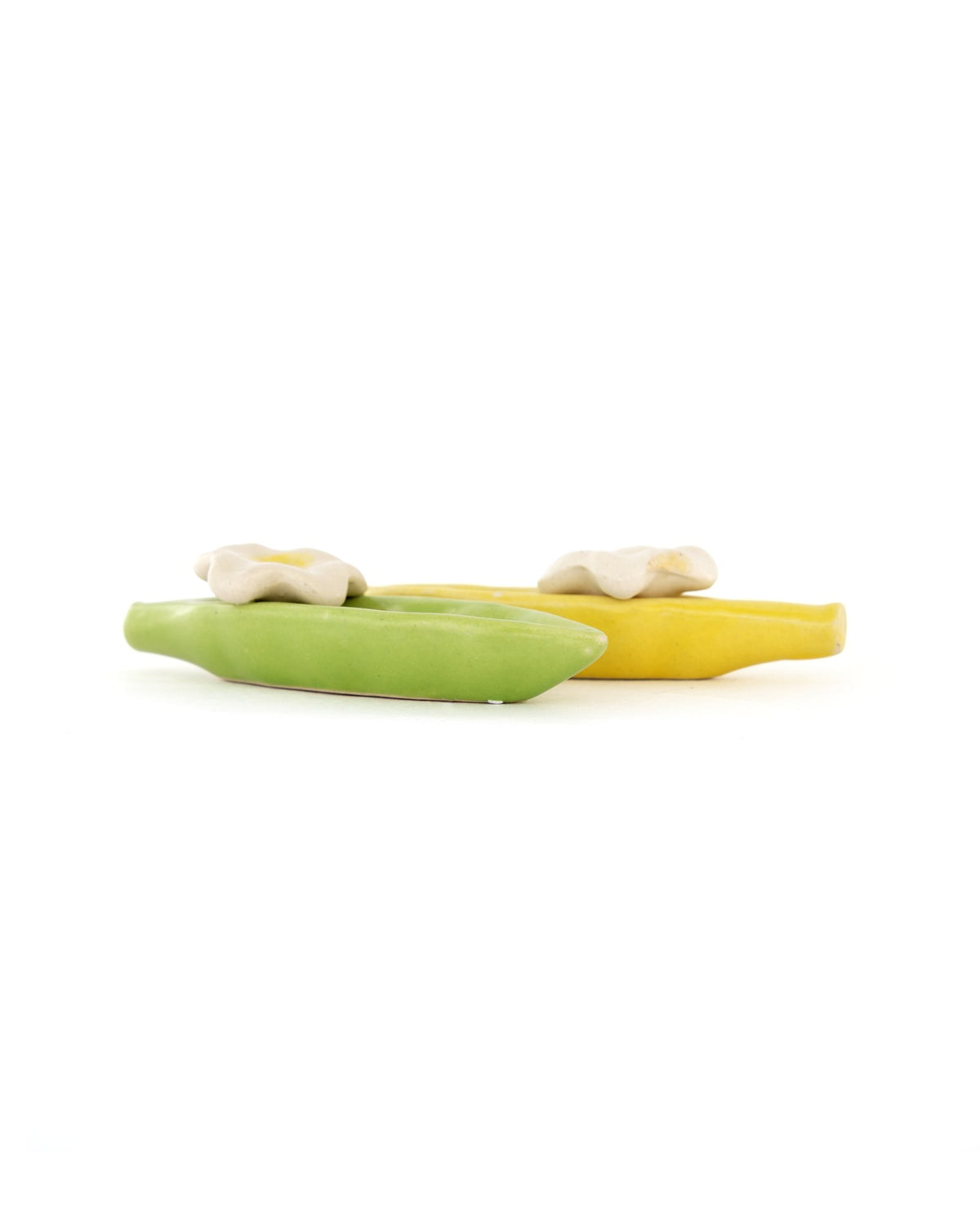 Leaf Ceramic Incense Holder - Green - view 2 of 3