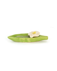 Leaf Ceramic Incense Holder - Green - view 3 of 3