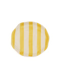 Leher Stripe Hand-Painted Ceramic Plate - Marigold Yellow
