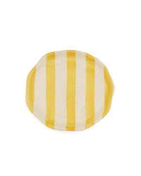 Leher Stripe Hand-Painted Ceramic Plate - Marigold Yellow by Modus & Mood