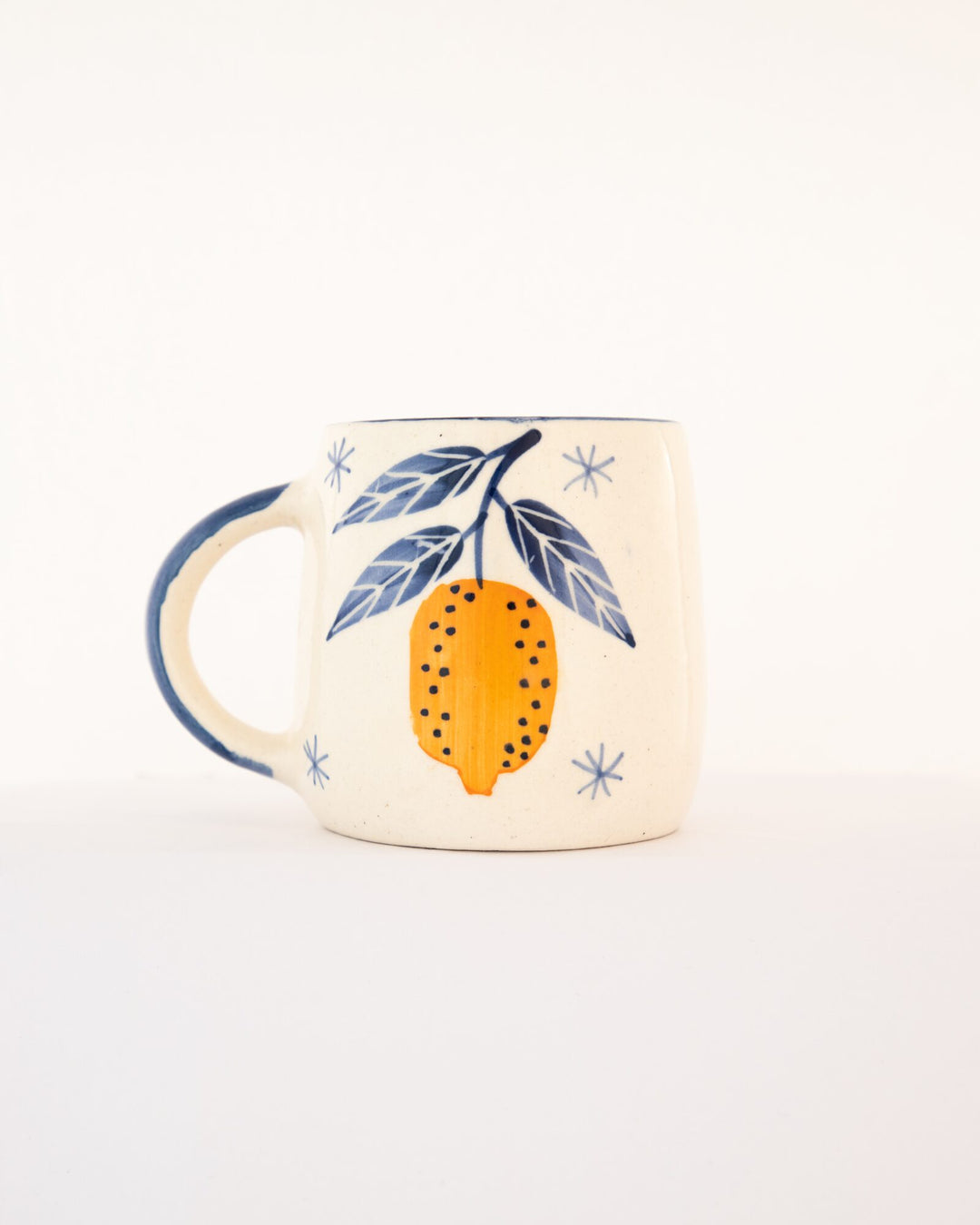 Nimbu Grove Lemon Hand-Painted Ceramic Mug by Modus & Mood