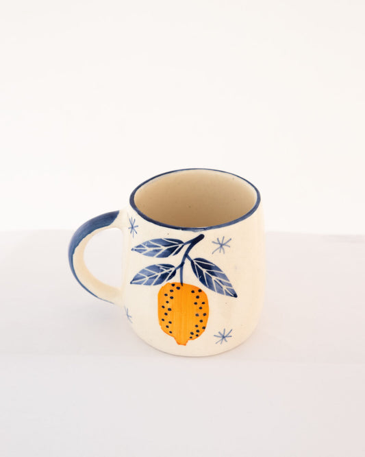Nimbu Grove Lemon Hand-Painted Ceramic Mug - view 3 of 3