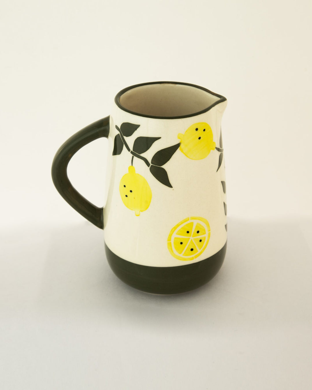 Nimbu Grove Lemon Hand-Painted Ceramic Jug - view 3 of 3