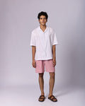 Men's Cotton Drawstring Shorts - Rose Pink