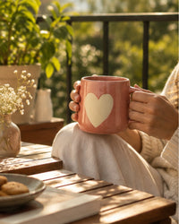 Love Note Pink Ceramic Mug by Modus & Mood