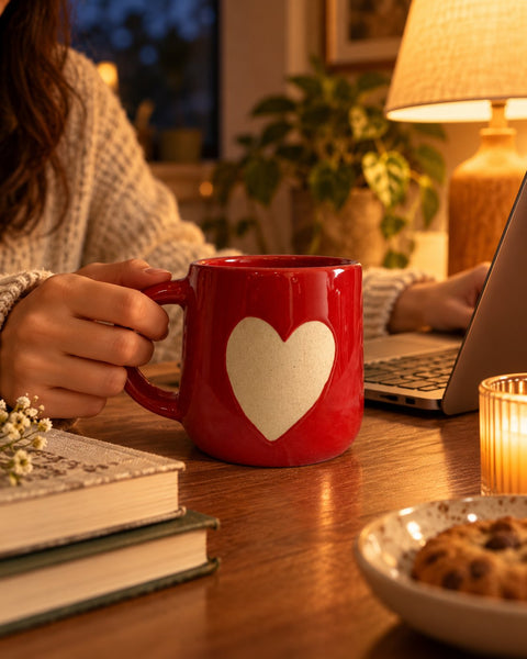 Love Note Red Ceramic Mug