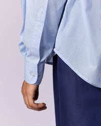 Men's Oxford Cotton Shirt - Sky Blue - view 3 of 5