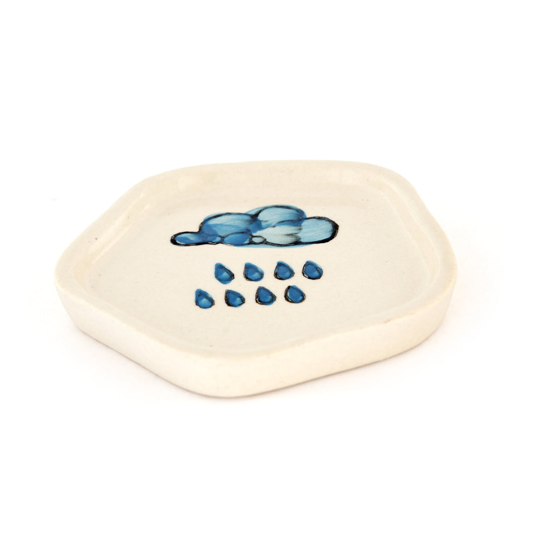 Monsoon Cloud Hand-Painted Ceramic Trinket Dish - view 2 of 2