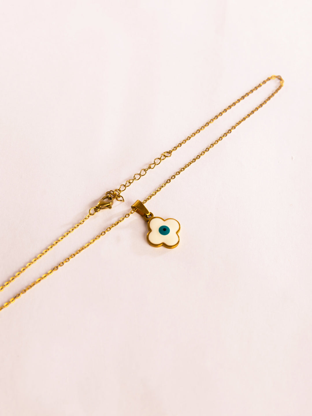Evil Eye Flower Pendant Anti-Tarnish Necklace by Modus & Mood