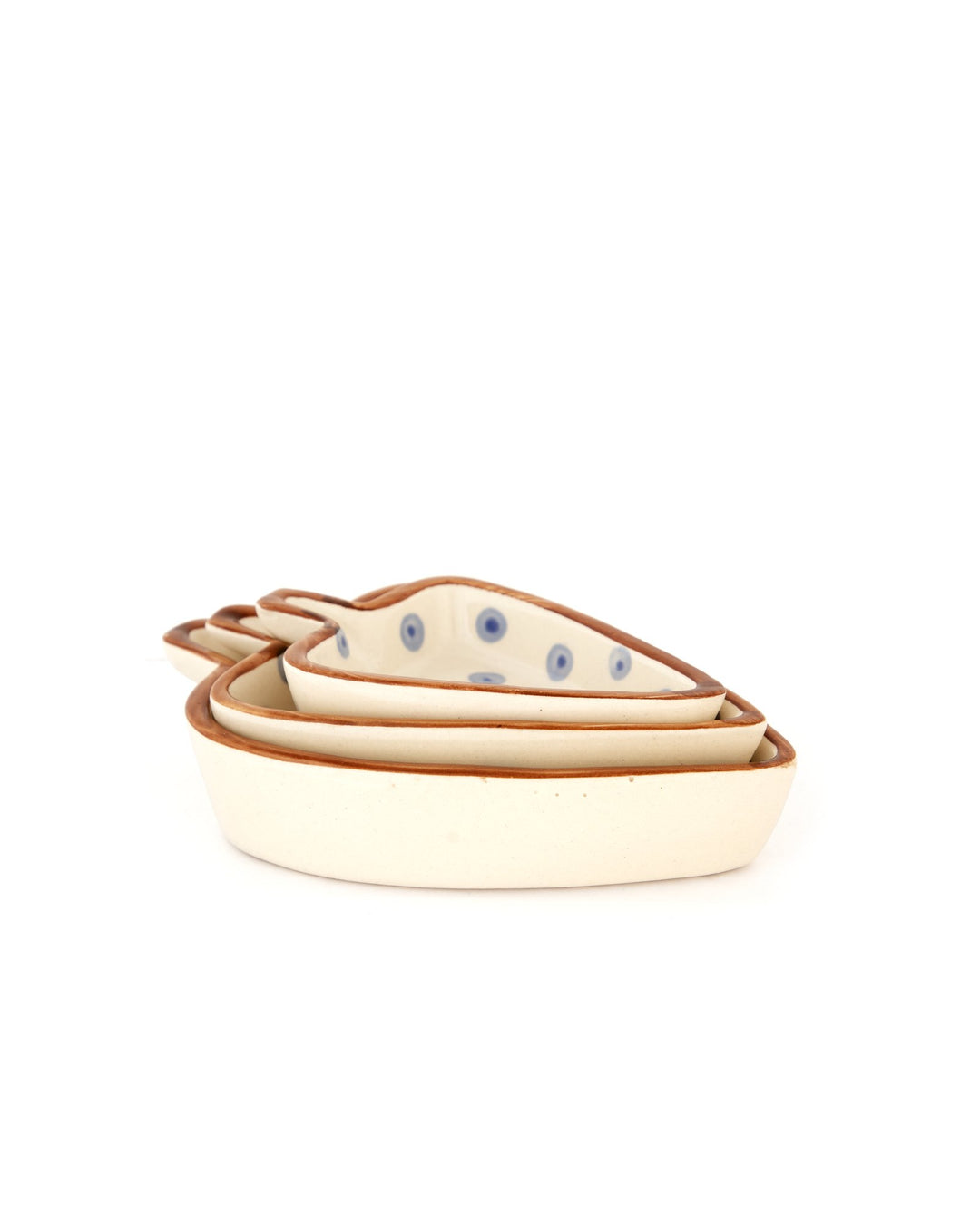 Nesting Triangle Ceramic Serving Dish - Confetti Dot - view 4 of 5