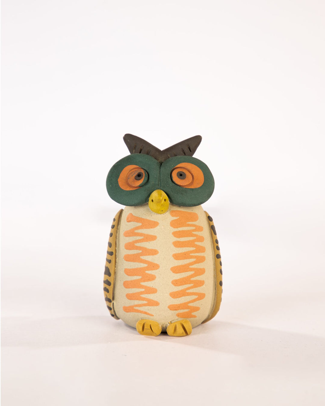 Chashma Owl Nerikomi Ceramic Figurine - Coral by Modus & Mood