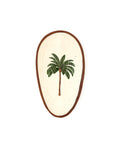 Palm Print Oval Snacks Plate
