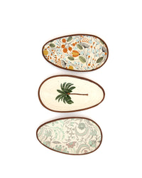 Palm Print Oval Snacks Plate - view 3 of 3