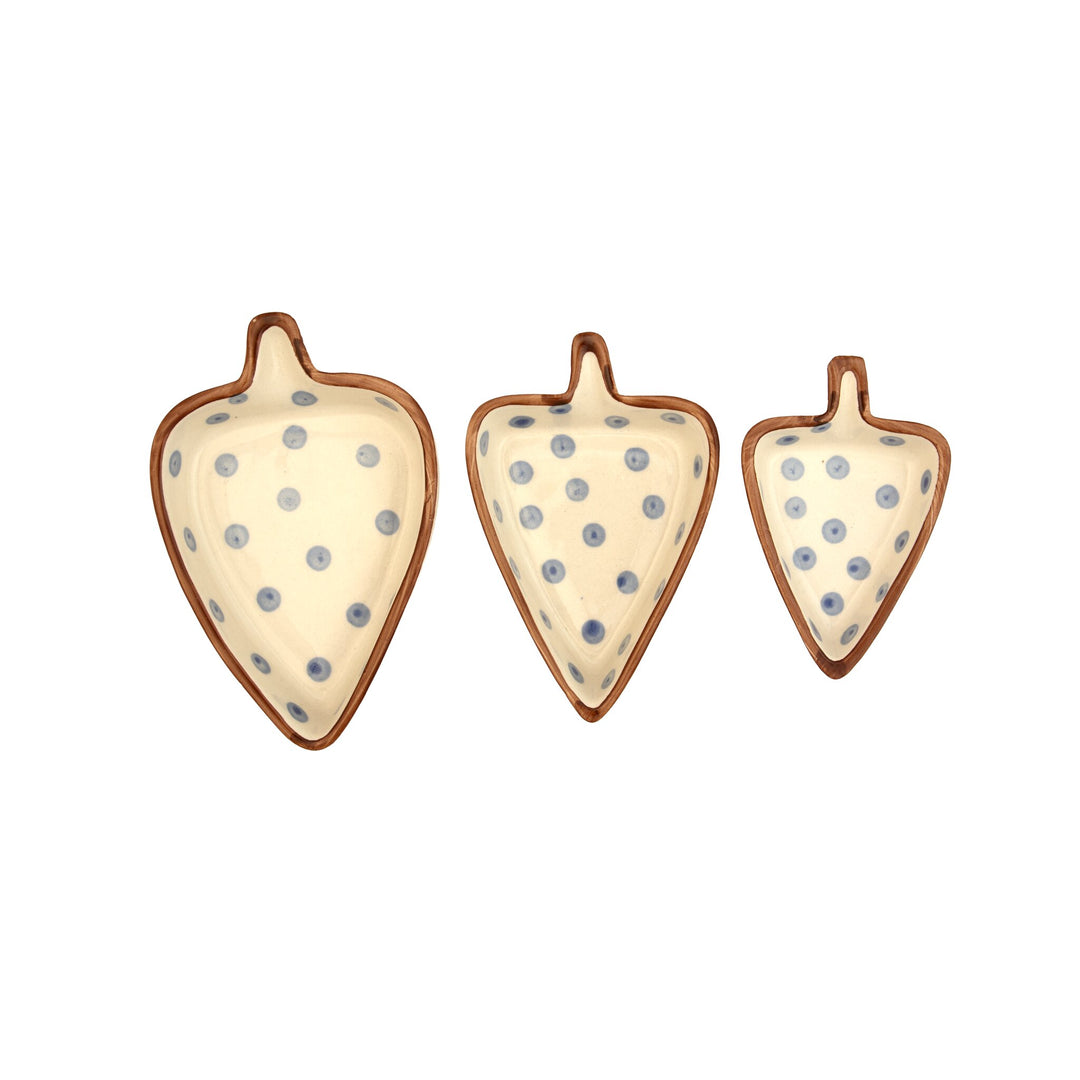 Nesting Triangle Ceramic Serving Dish - Confetti Dot by Modus & Mood