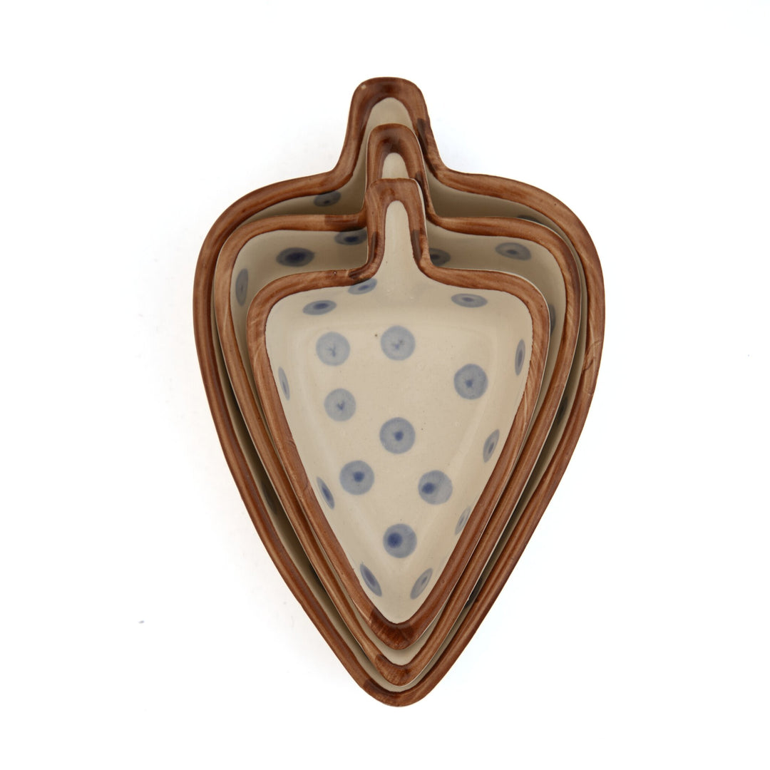 Nesting Triangle Ceramic Serving Dish - Confetti Dot - view 2 of 7