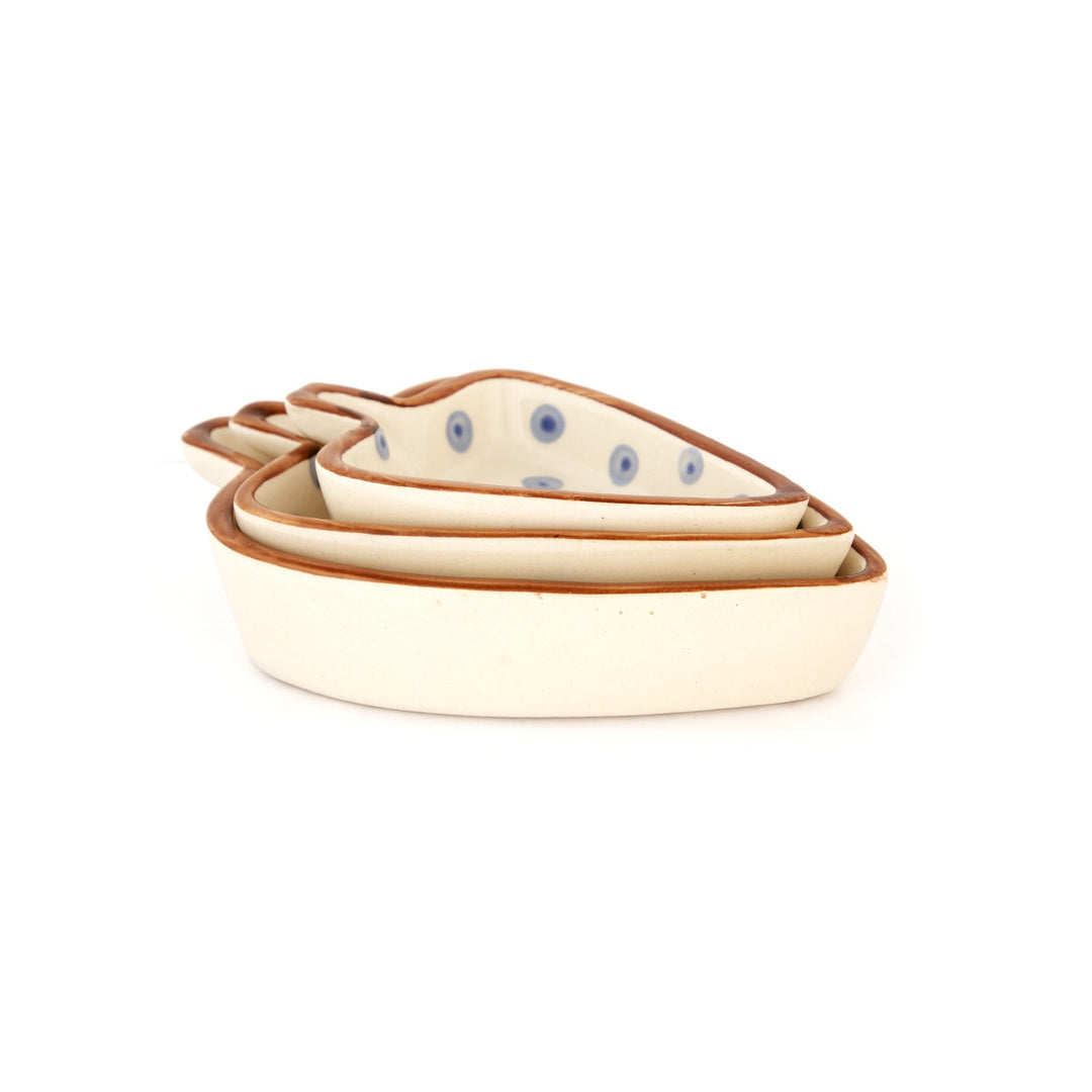 Nesting Triangle Ceramic Serving Dish - Confetti Dot - view 6 of 7