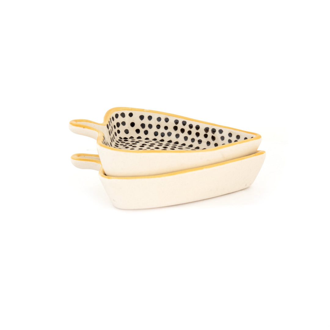 Triangle Ceramic Serving Dish - Speckled - view 4 of 4