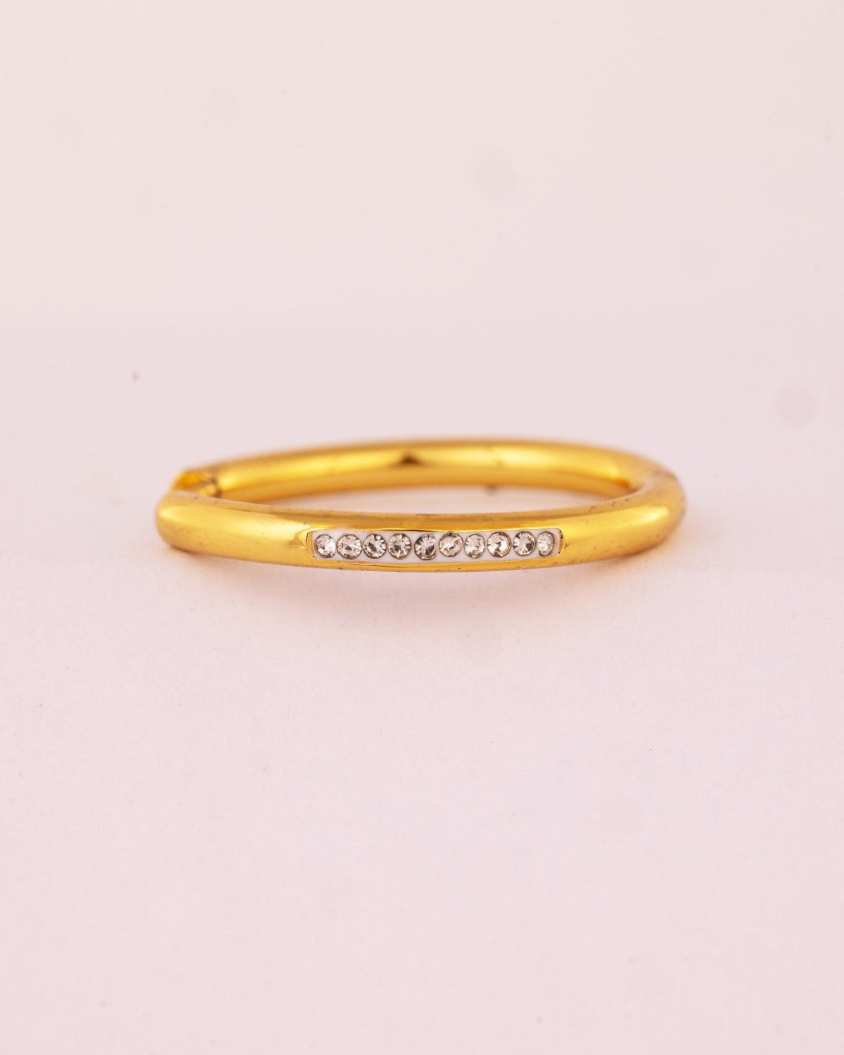 Pave Anti-Tarnish Huggie Hoop Earrings - view 2 of 3