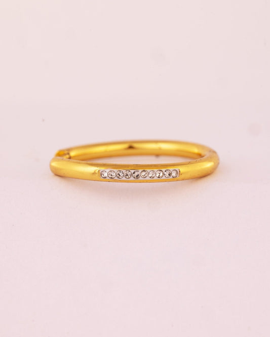 Pave Anti-Tarnish Huggie Hoop Earrings - view 2 of 3