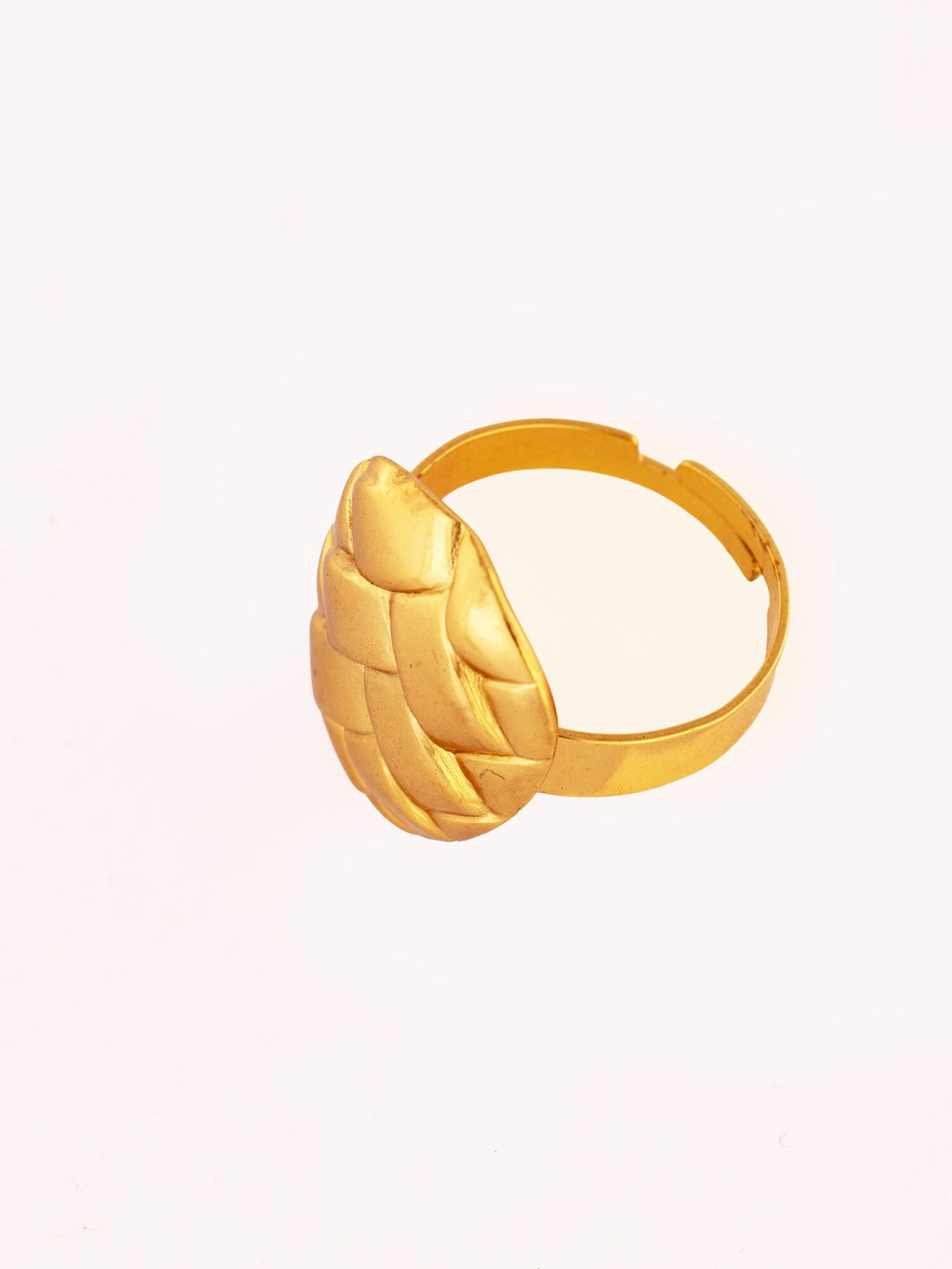 Pineapple Texture Anti-Tarnish Statement Ring - view 3 of 4