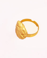 Pineapple Texture Anti-Tarnish Statement Ring - view 4 of 4