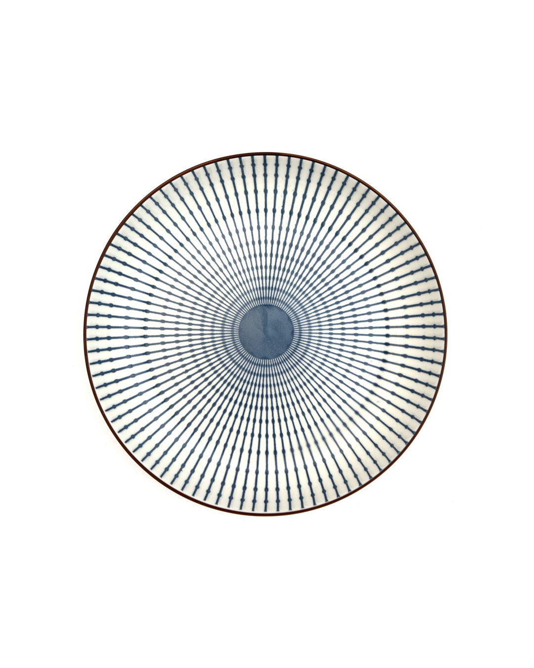 Radial Ceramic Salad Bowl - Indigo - view 3 of 4
