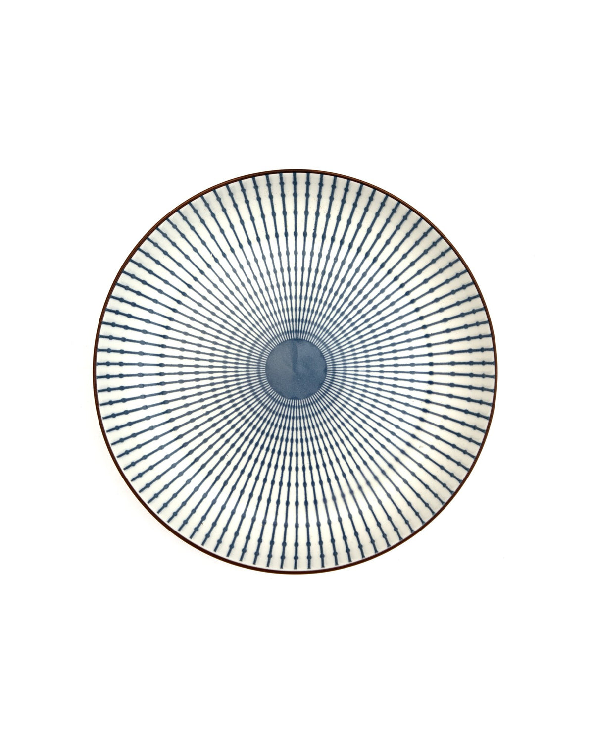 Radial Ceramic Salad Bowl - Indigo - view 3 of 4
