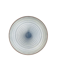Radial Ceramic Salad Bowl - Indigo - view 3 of 4