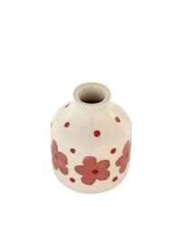Red Bloom Hand-Painted Ceramic Bud Vase - view 3 of 4