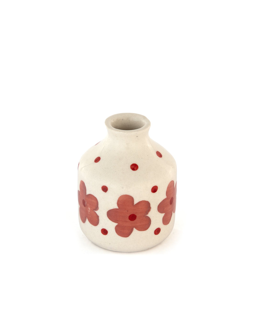Red Bloom Hand-Painted Ceramic Bud Vase - view 4 of 4
