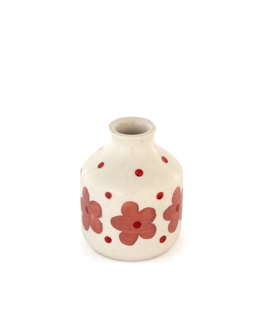 Red Bloom Hand-Painted Ceramic Bud Vase - view 4 of 4