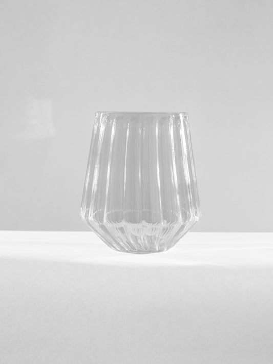 Ribbed Glass Tumbler - Clear by Modus & Mood