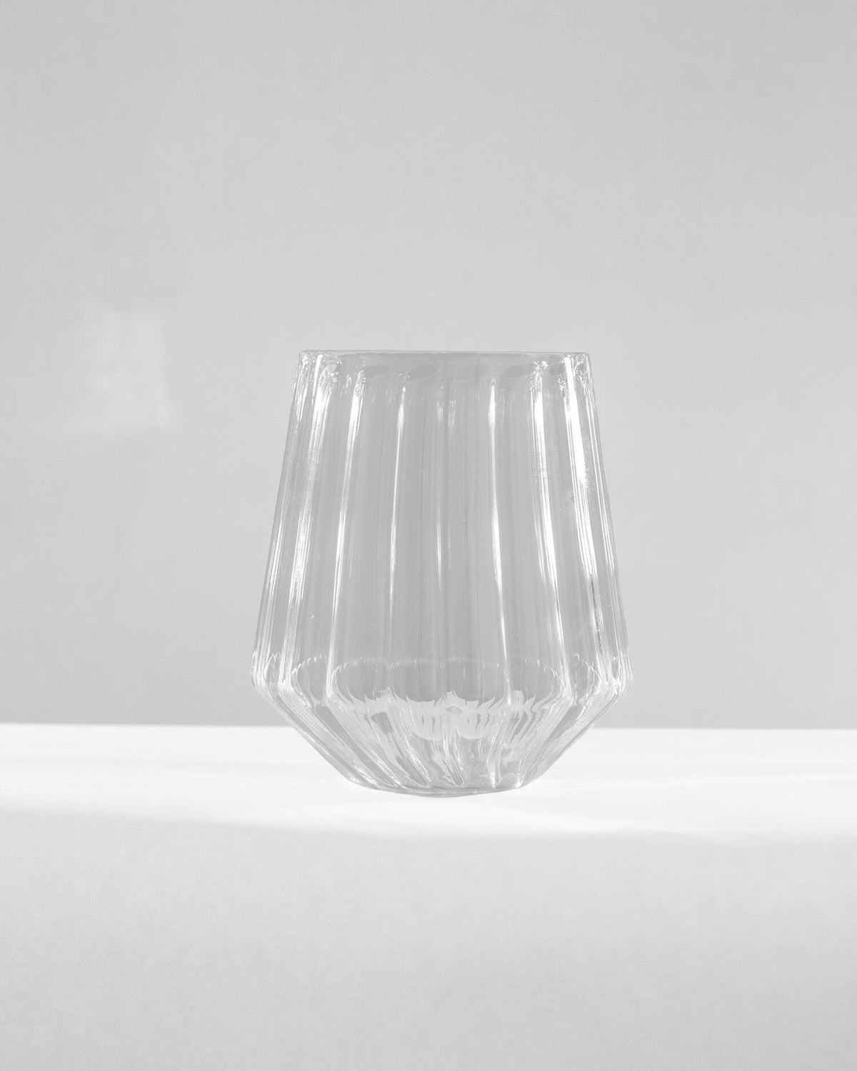 Ribbed Glass Tumbler - Clear - view 2 of 4