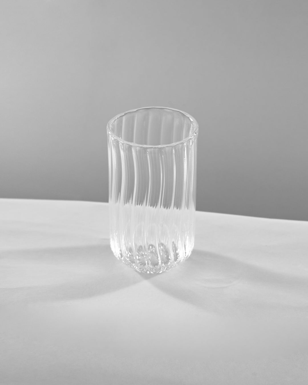 Ribbed Glass Highball Tumbler - Clear - view 4 of 4