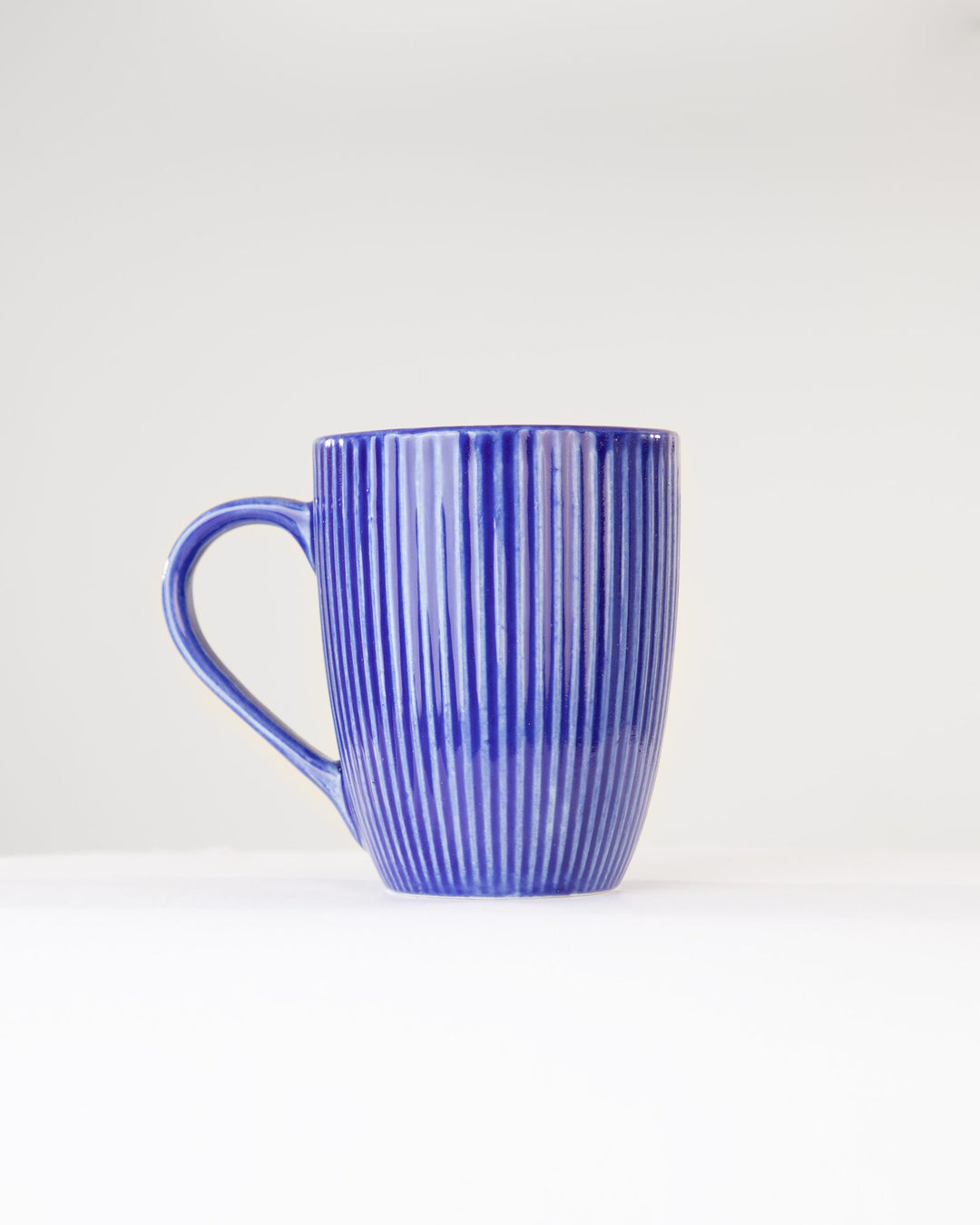 Ridge Ribbed Ceramic Mug - Cobalt Blue by Modus & Mood