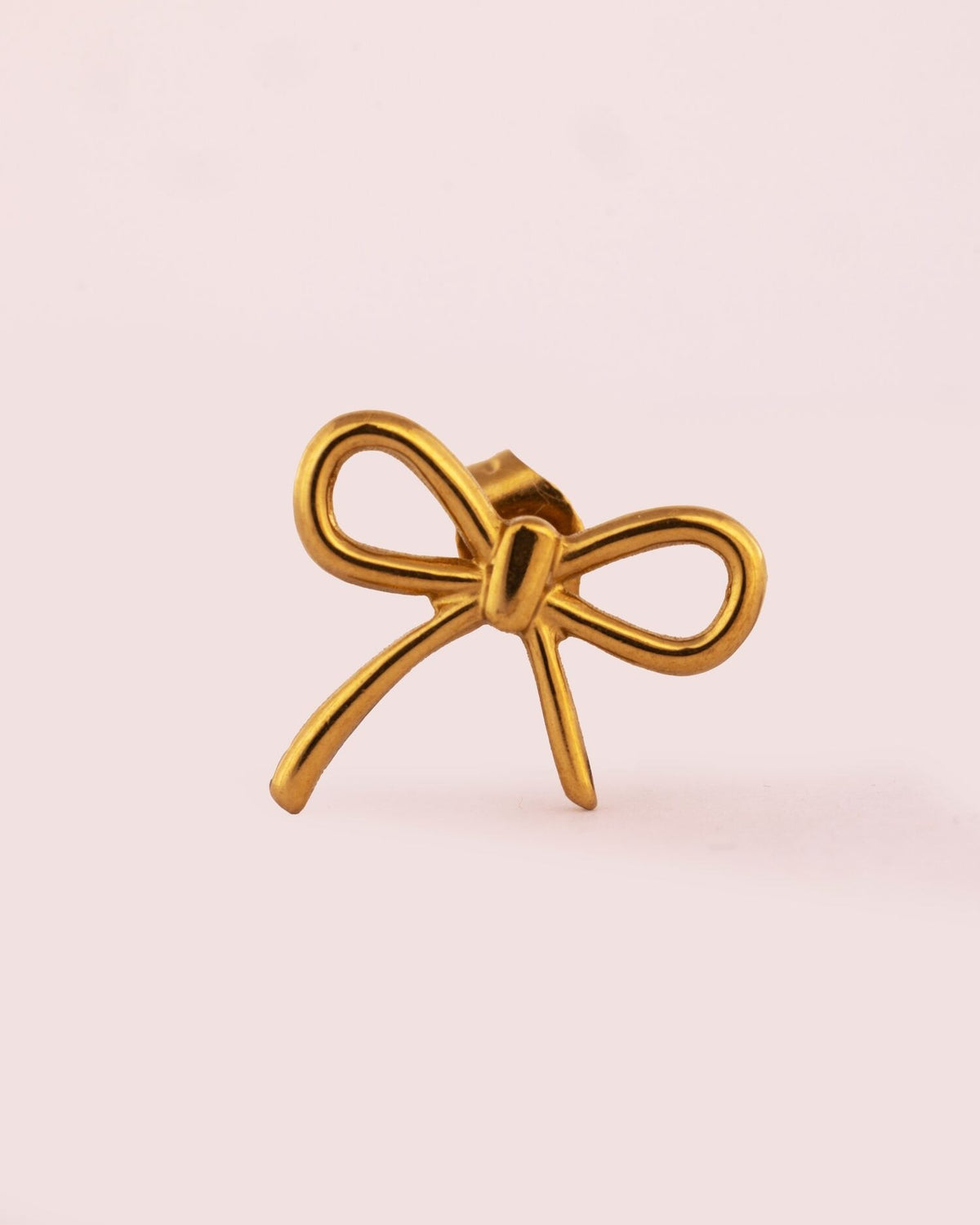 Ribbon Bow Anti-Tarnish Stud Earrings - view 2 of 3