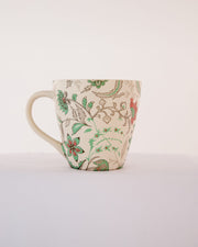 Sage Rose Floral Hand-Painted Ceramic Mug