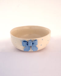 Sculpted Bow Ceramic Bowl - Blue - view 2 of 4