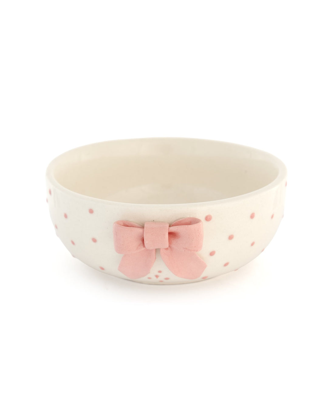 Sculpted Bow Ceramic Bowl - Pink - view 3 of 6