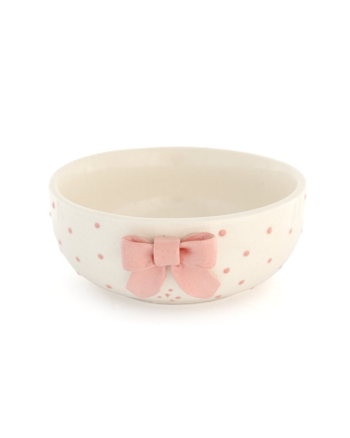Sculpted Bow Ceramic Bowl - Pink - view 3 of 6
