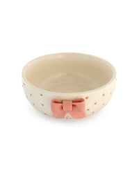 Sculpted Bow Ceramic Bowl - Pink - view 5 of 6