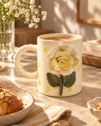 Sculpted Rose Ceramic Mug by Modus & Mood