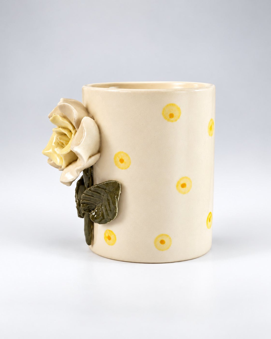 Sculpted Rose Ceramic Mug - view 4 of 5
