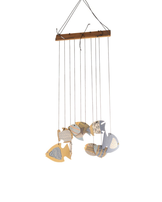 Seashell Nerikomi Ceramic Wind Chime - Large by Modus & Mood