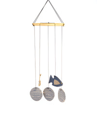 Seashell Nerikomi Ceramic Wind Chime - Waves - view 2 of 4