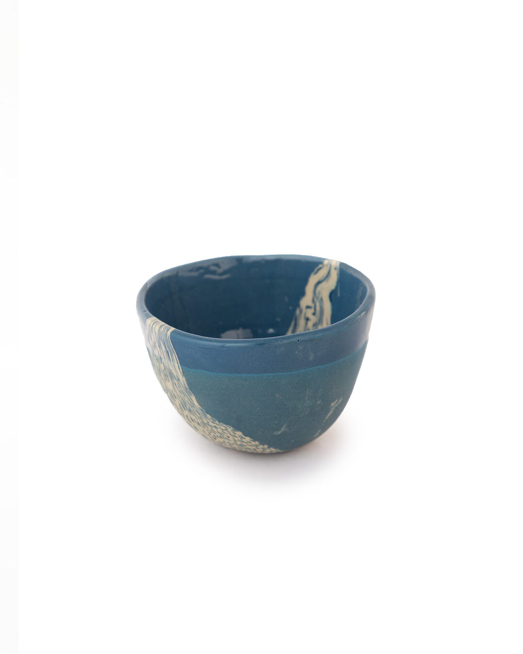Dune Speckled Nerikomi Ceramic Bowl - Deep Blue - view 3 of 5