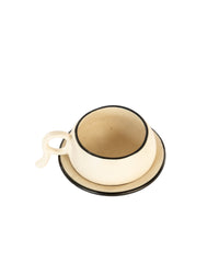 Stackable Ceramic Chai Cup & Saucer Set - view 5 of 6