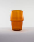 Stackable Glass Tumbler - Amber