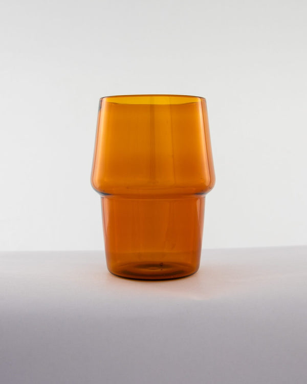 Stackable Glass Tumbler - Amber